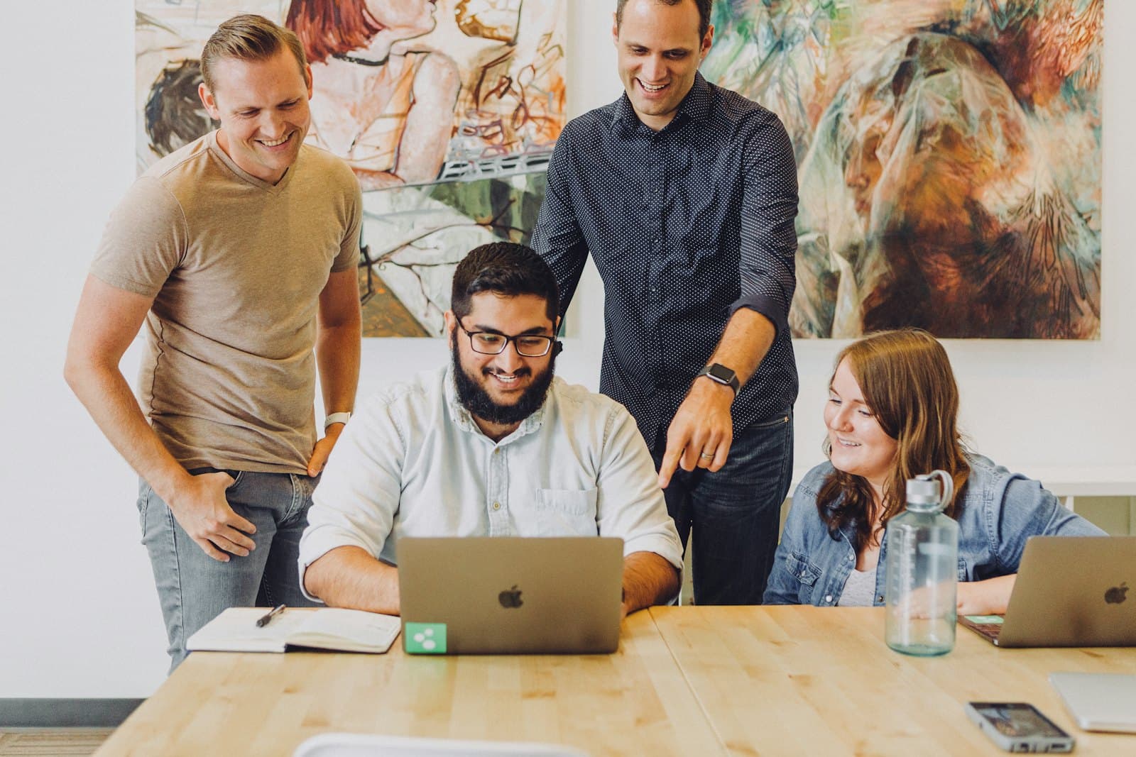 The Colvy team working together